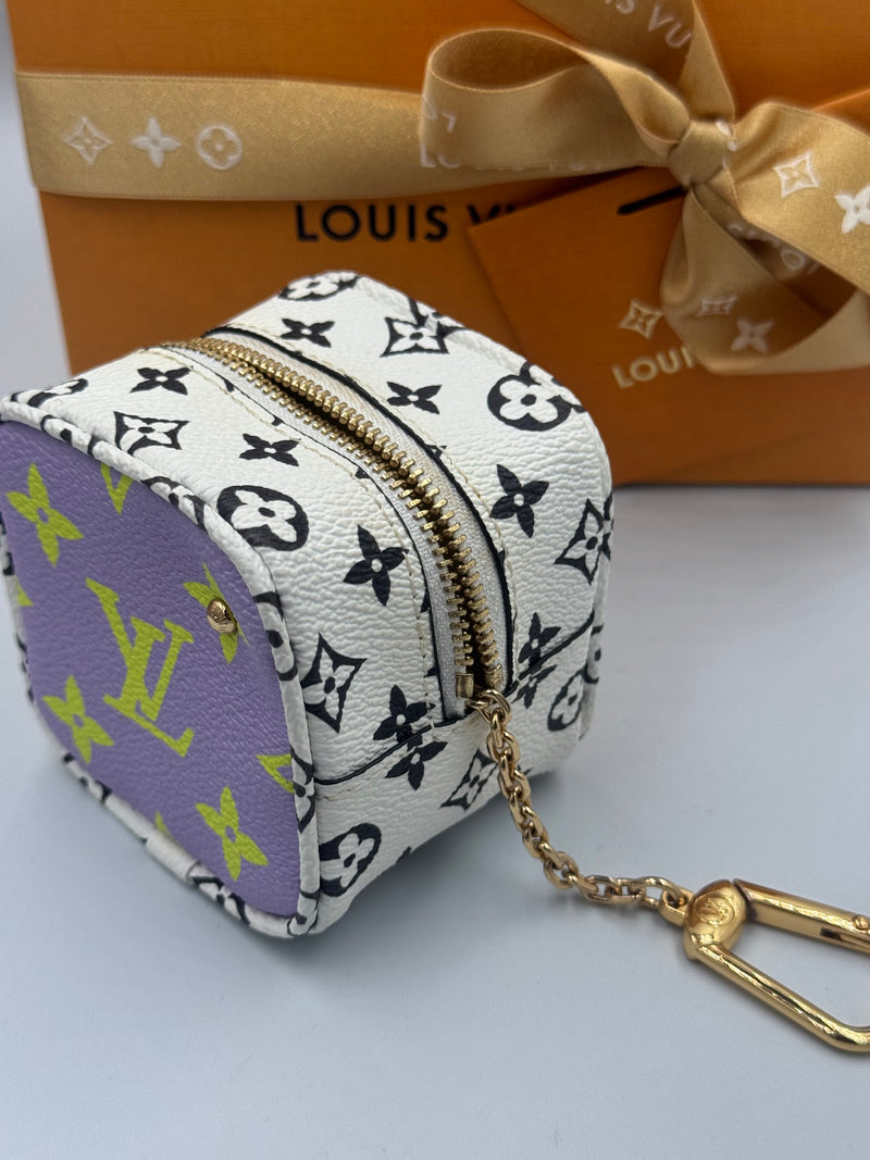 Louis Vuitton Monogram Giant Porte Monet Cube coin Pouch