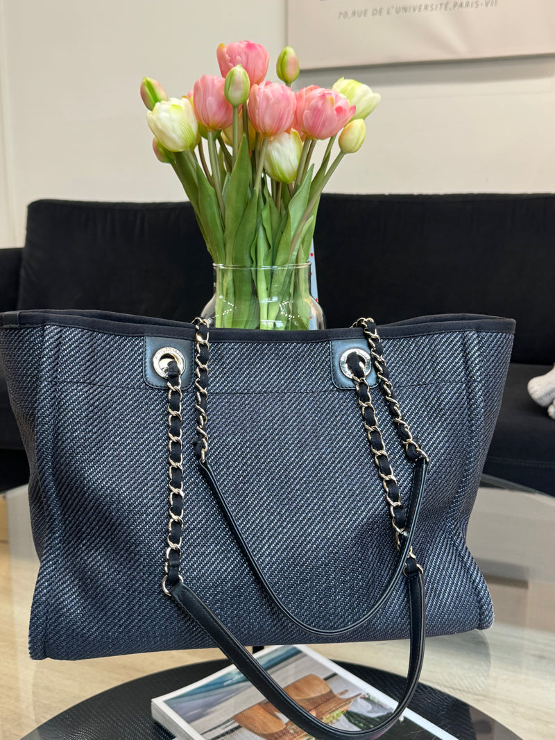Chanel Deauville bag - small Tote Blue