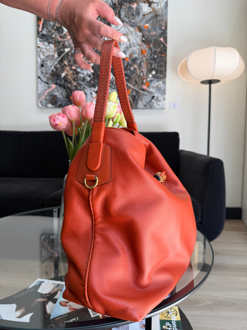 Gucci red shopper bag