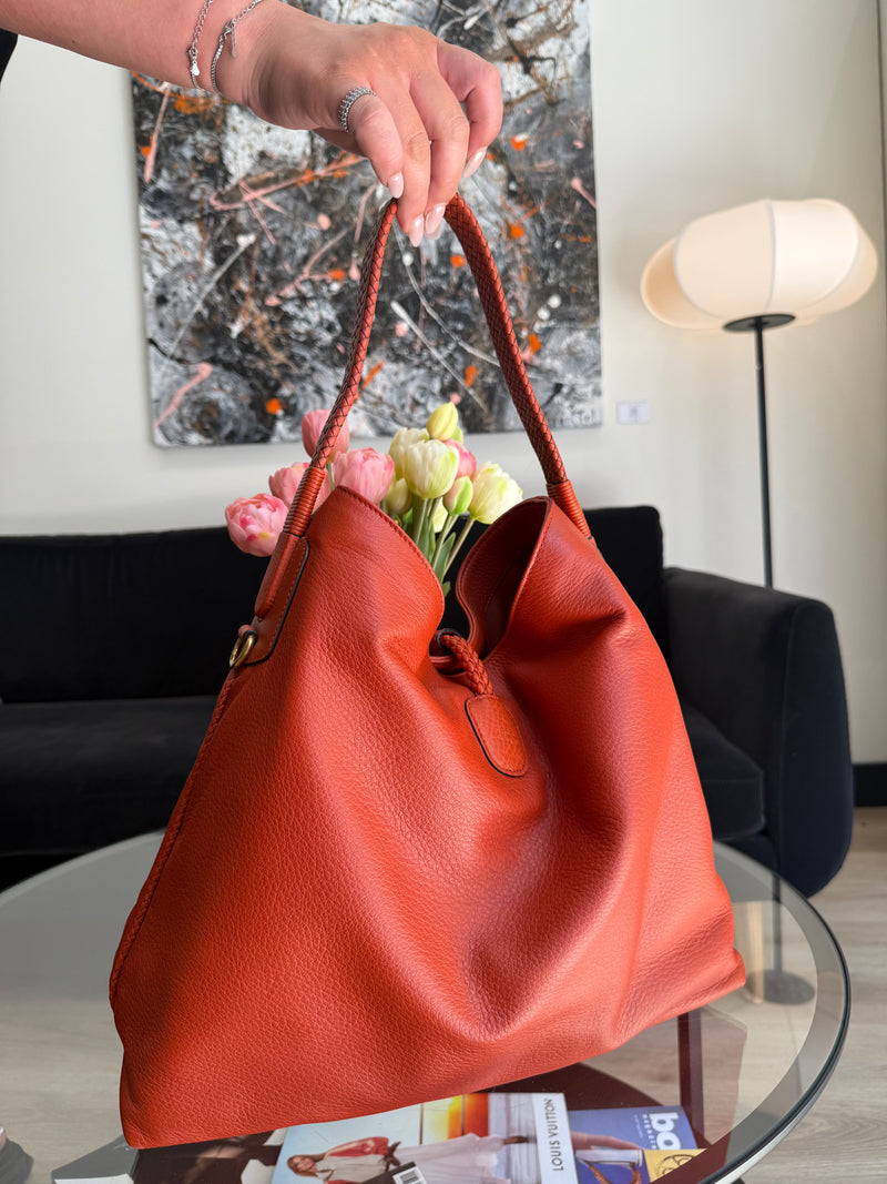 Gucci red shopper bag