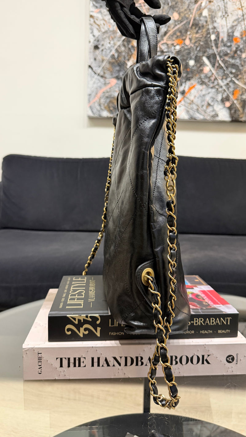 Chanel 22 Black Backpack