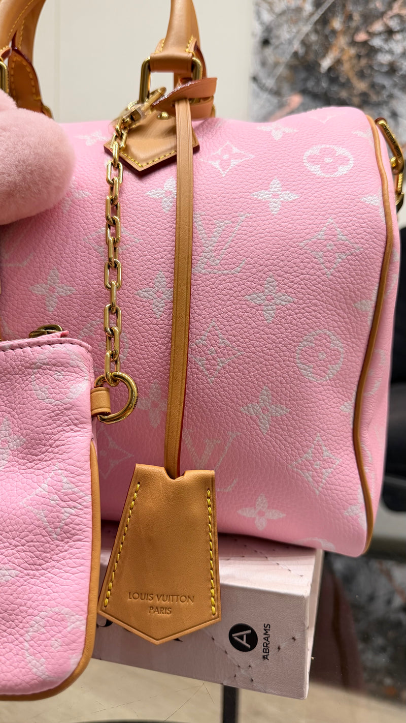 Louis Vuitton Speedy Pink Bandolière 30
