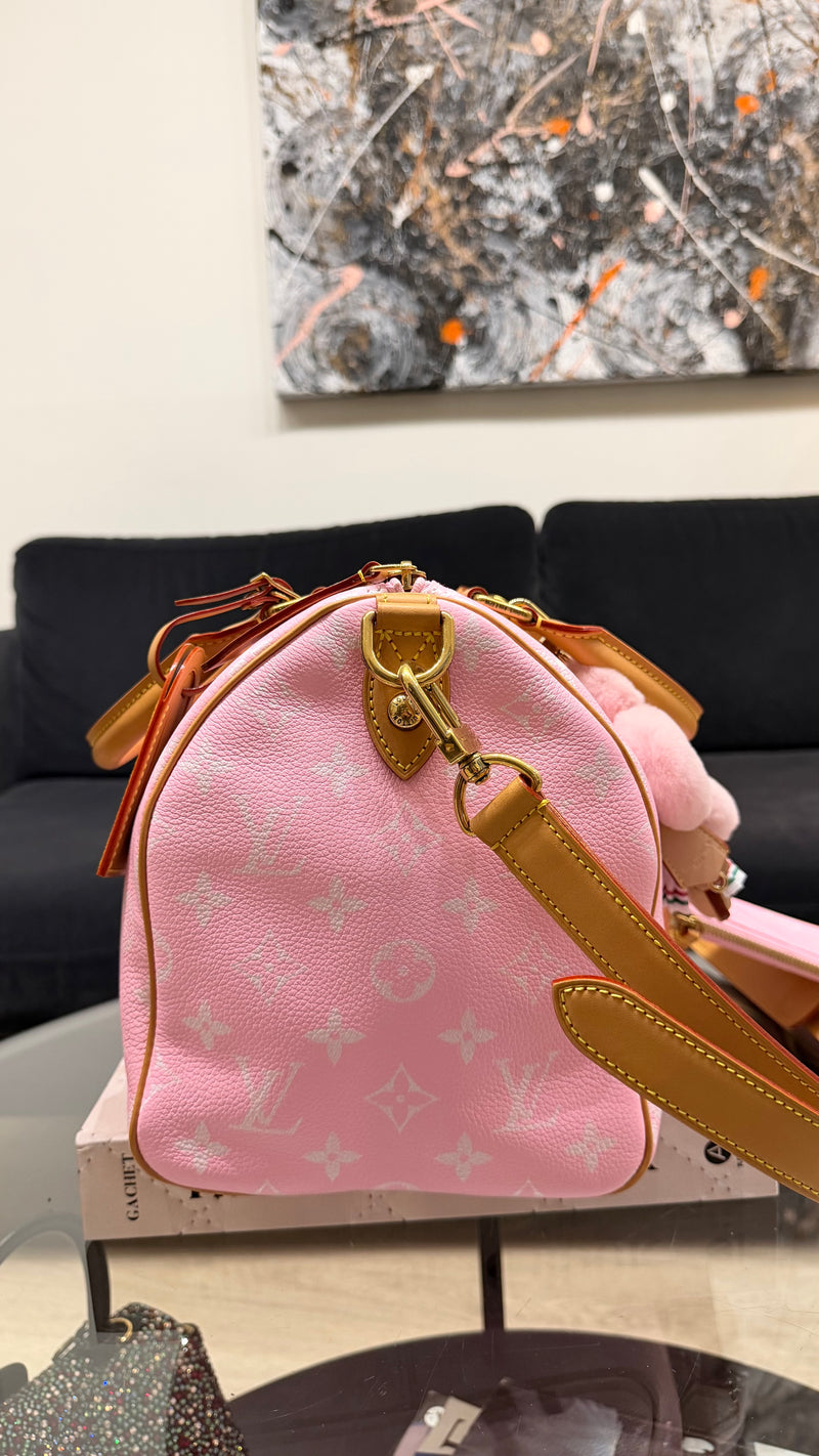 Louis Vuitton Speedy Pink Bandolière 30