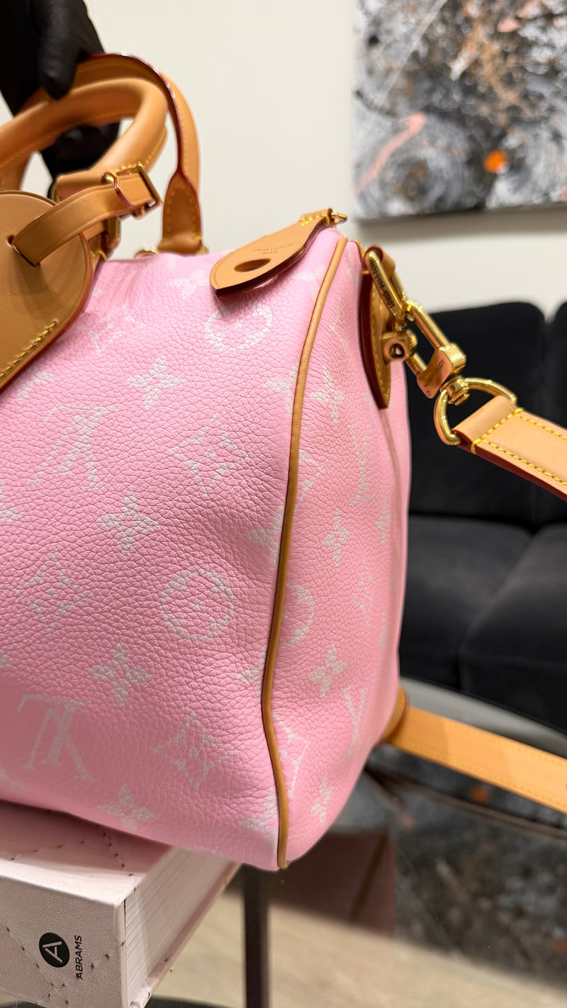 Louis Vuitton Speedy Pink Bandolière 30