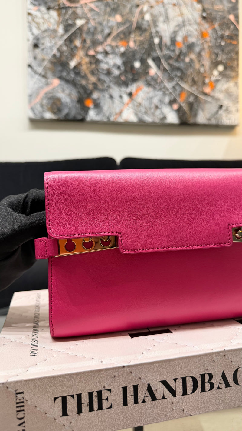 Delvaux Tempête Pink Clutch & chain