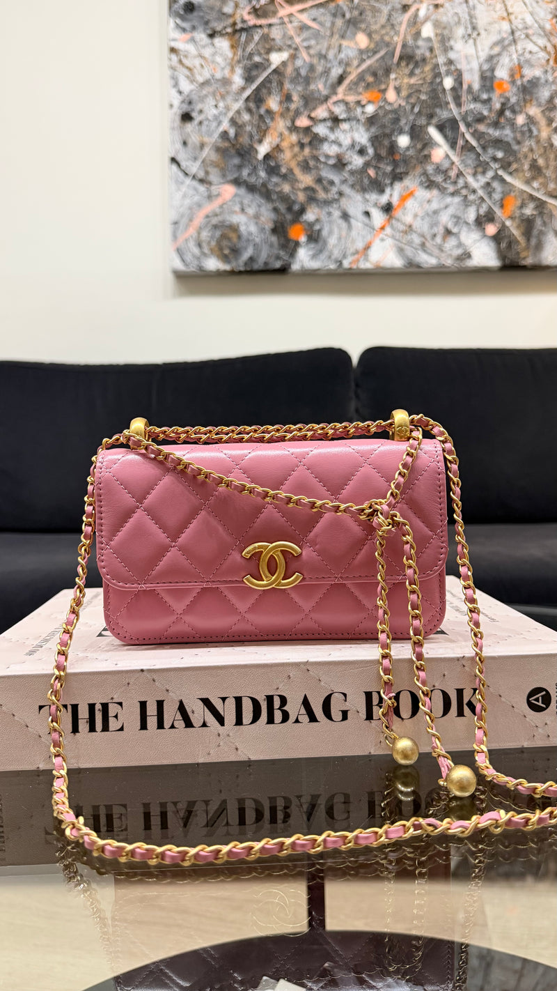 Chanel Mini pink flap bag