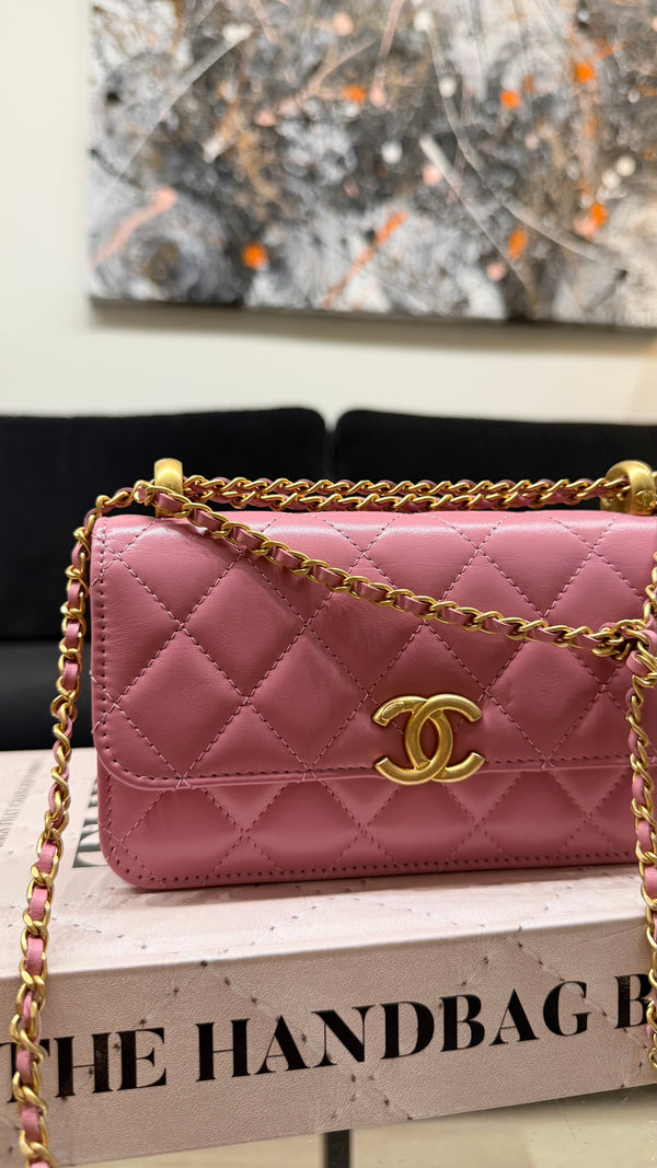 Chanel Mini pink flap bag