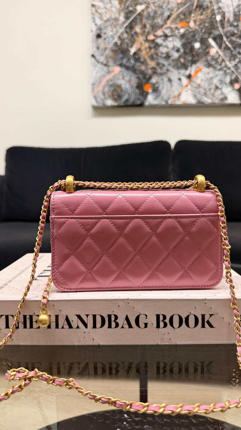 Chanel Mini pink flap bag