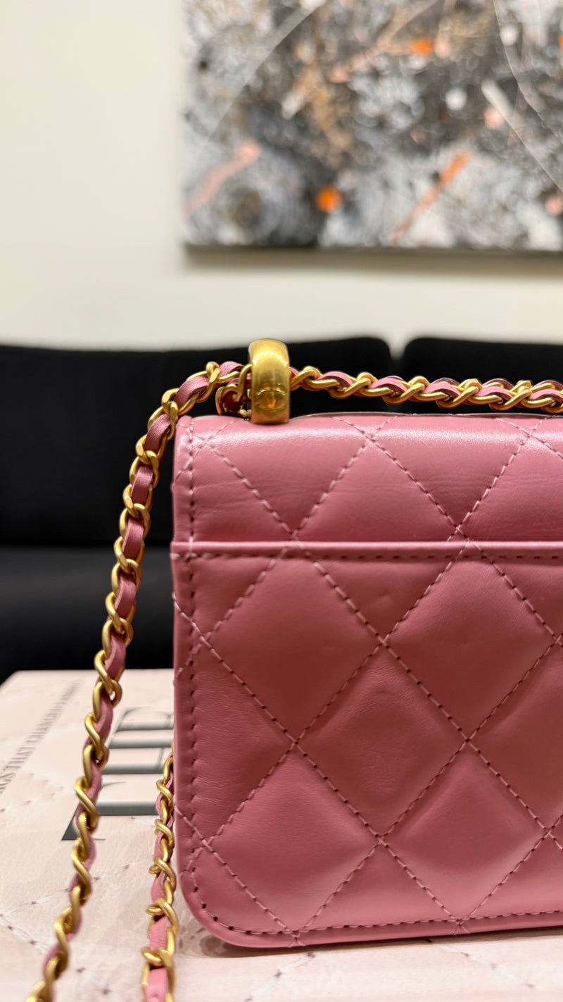 Chanel Mini pink flap bag