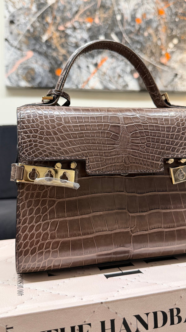 Delvaux Tempête mini handbag - Crocodile
