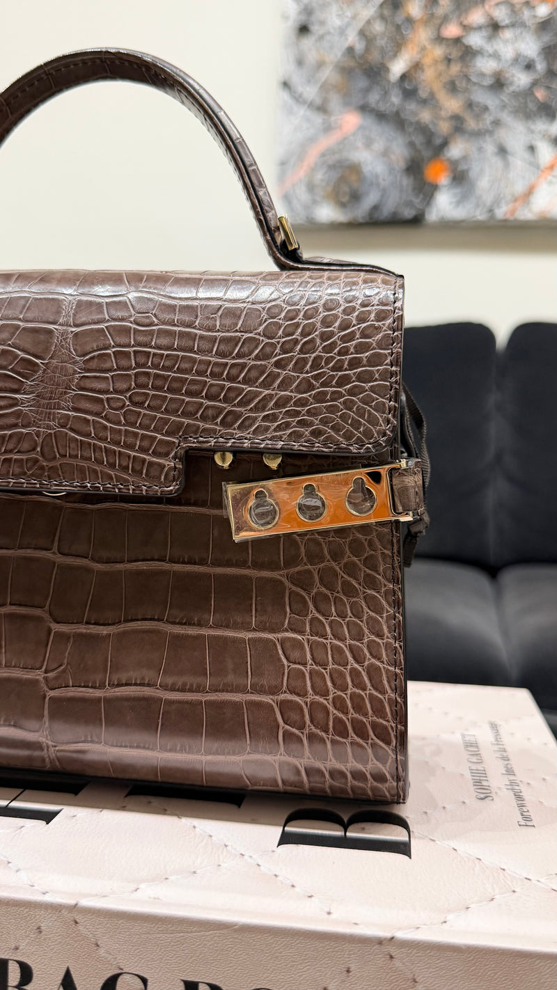 Delvaux Tempête mini handbag - Crocodile