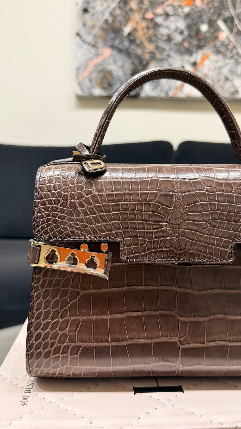 Delvaux Tempête mini handbag - Crocodile