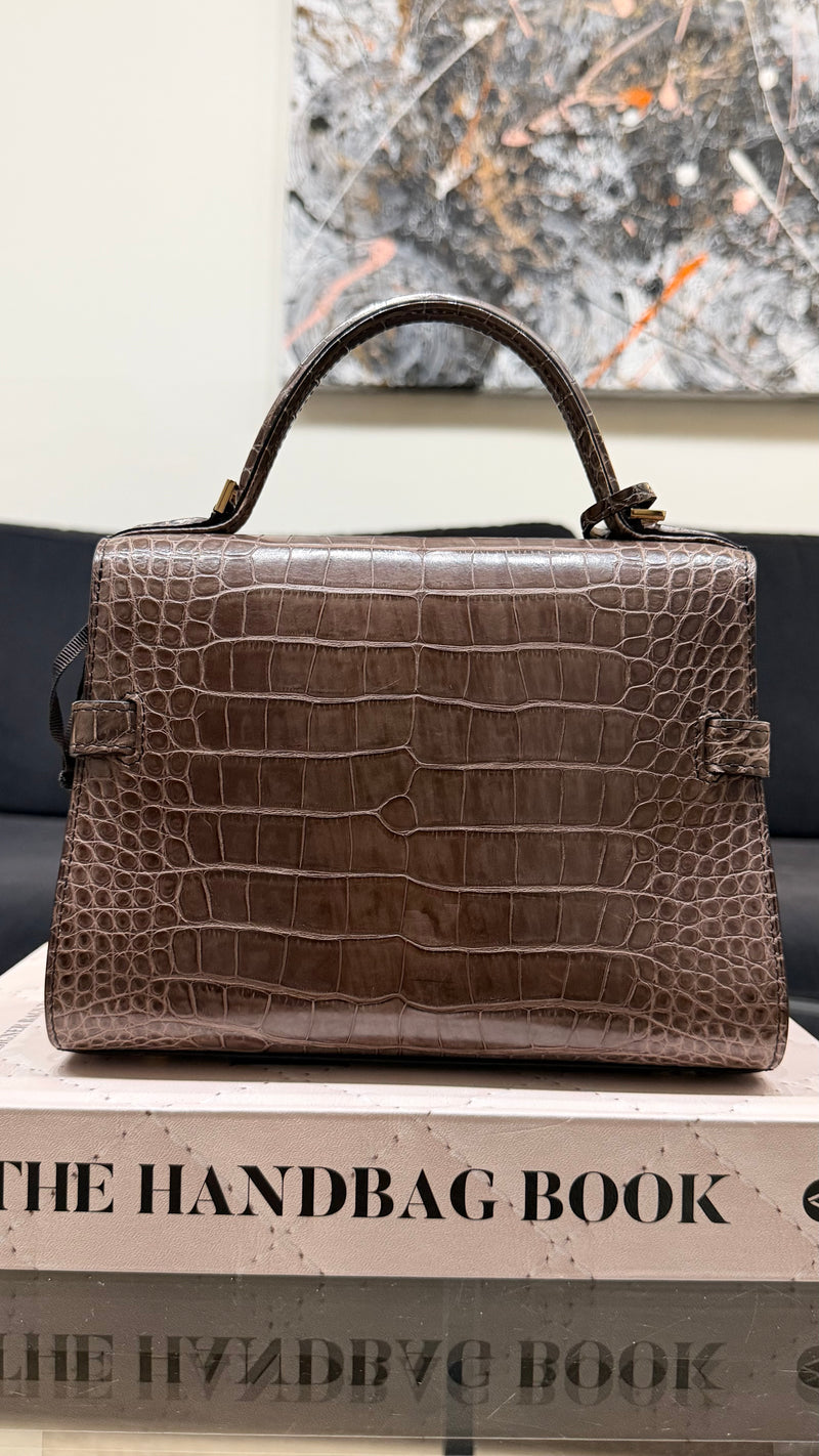 Delvaux Tempête mini handbag - Crocodile