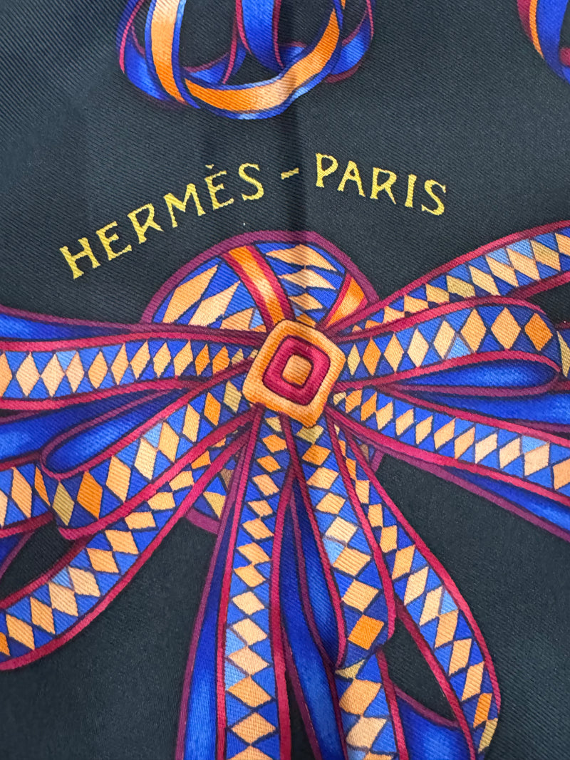 Hermes - Vintage, silk scarf 'Les Rubans du Cheval'