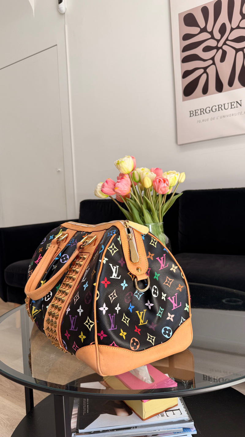Louis Vuitton 'Courtney' multicolor monogram Speedy 35 handbag