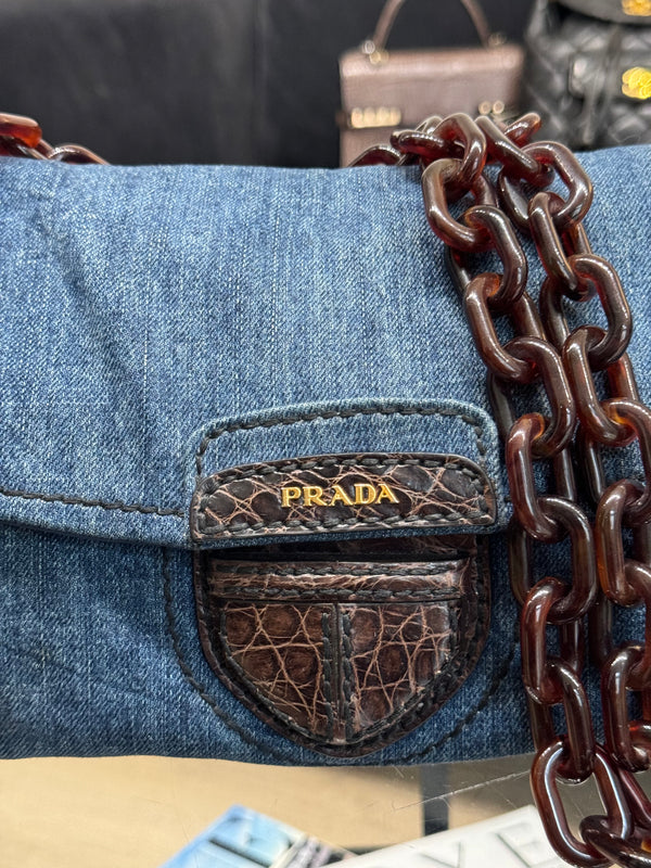 Prada bag in denim/jeans bag