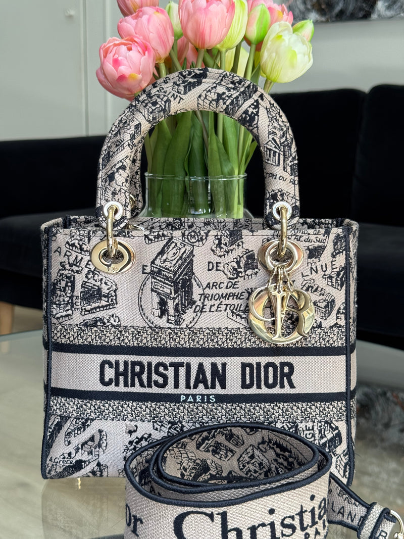 Dior D-Lite Medium Handbag - reversible
