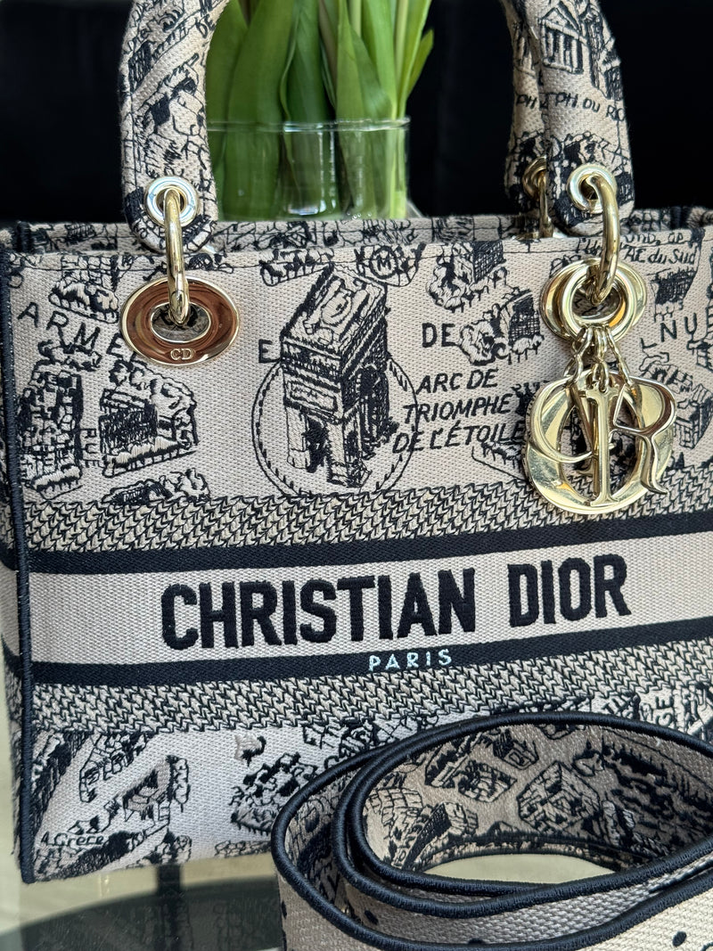 Dior D-Lite Medium Handbag - reversible