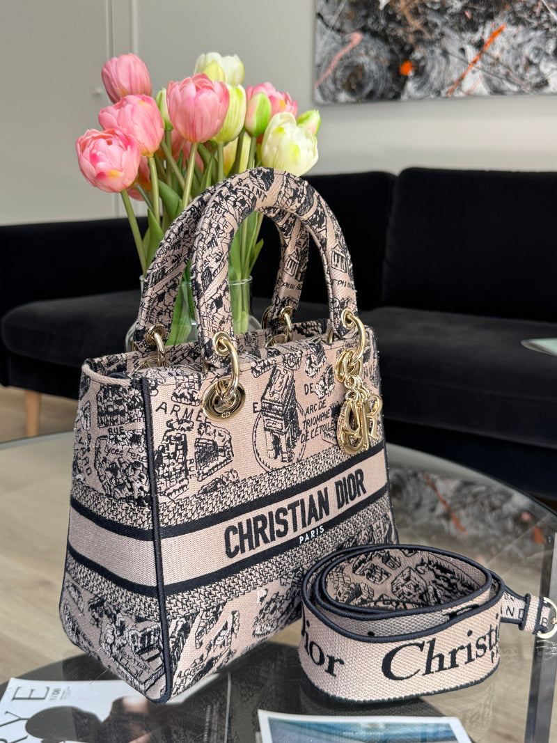 Dior D-Lite Medium Handbag - reversible