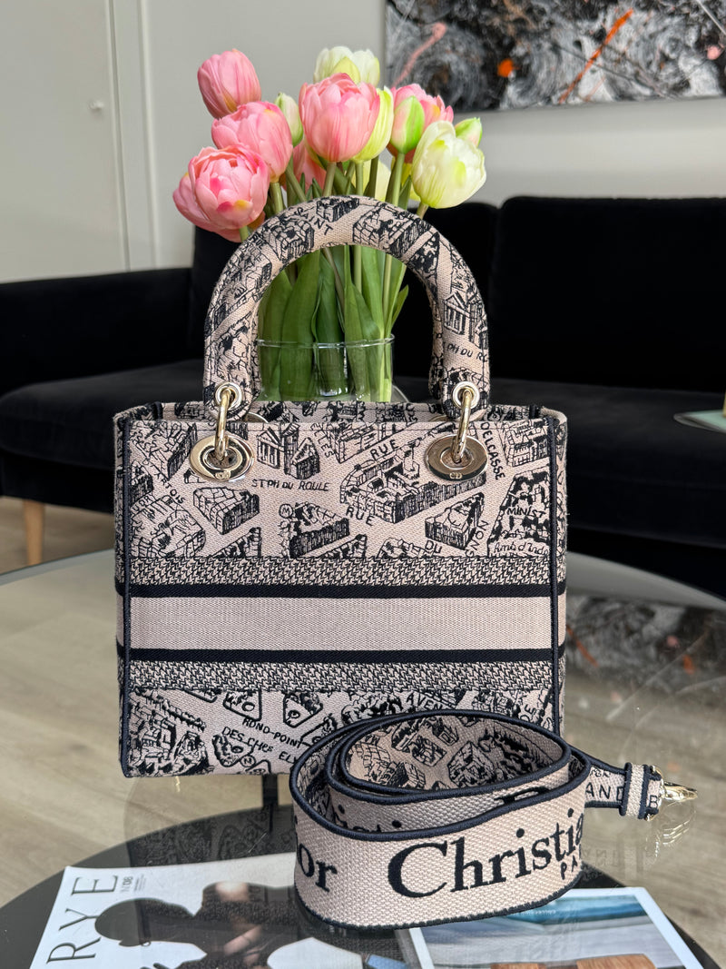 Dior D-Lite Medium Handbag - reversible