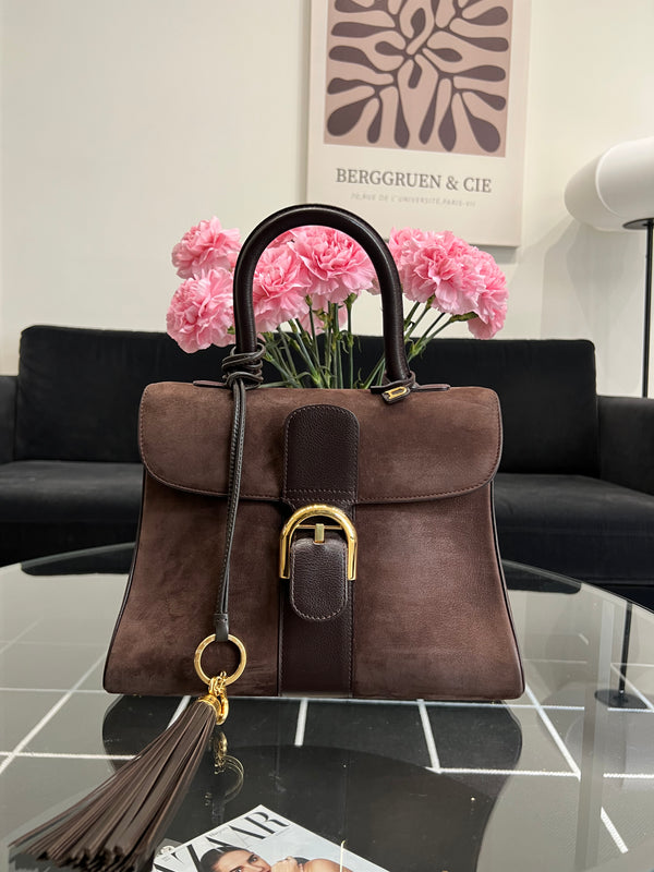 Delvaux Brillant MM in Dark Brown