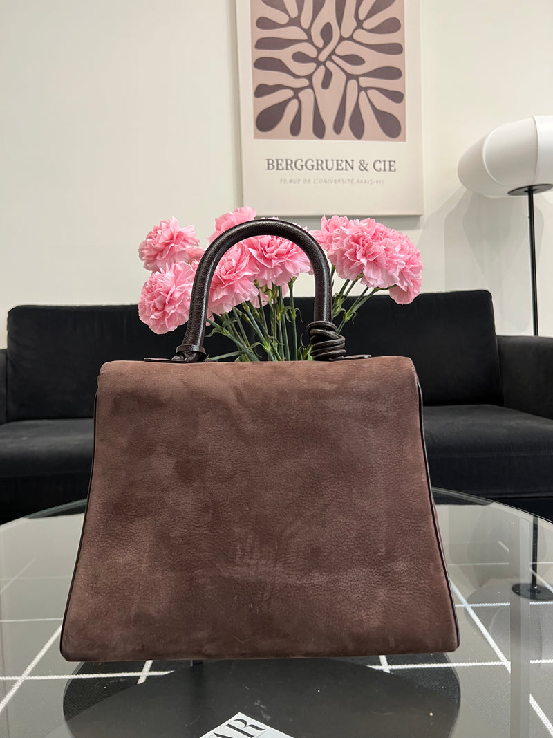 Delvaux Brillant MM in Dark Brown