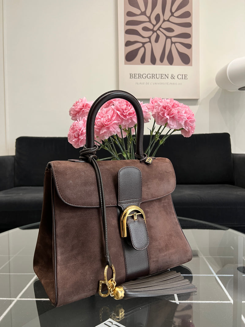 Delvaux Brillant MM in Dark Brown