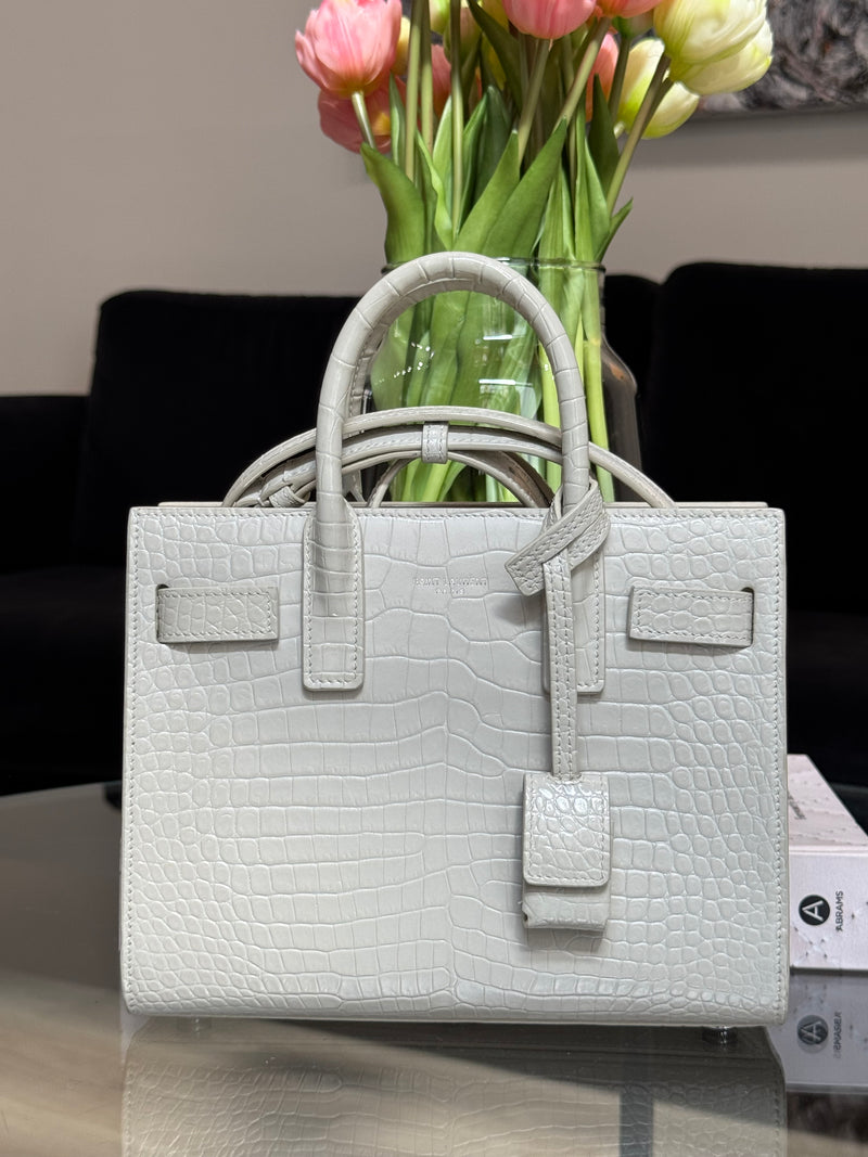 Yves Saint-Laurent 'sac du jour' bag in croco