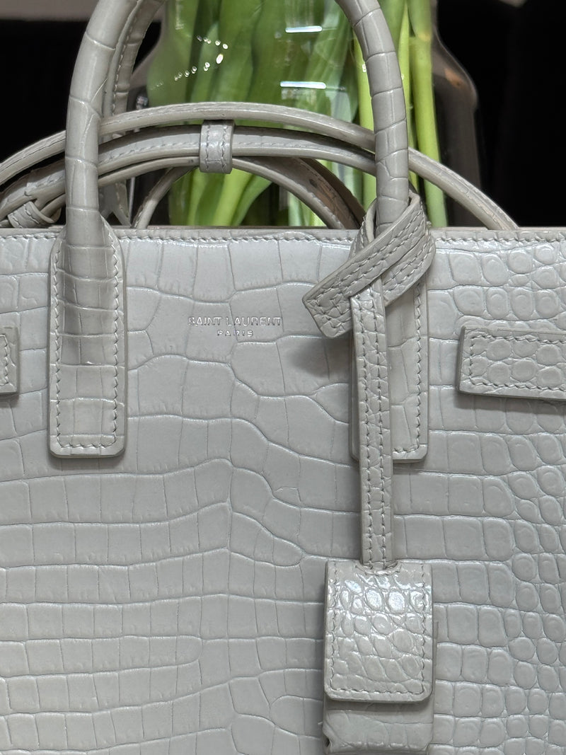 Yves Saint-Laurent 'sac du jour' bag in croco