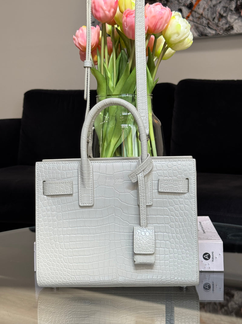 Yves Saint-Laurent 'sac du jour' bag in croco