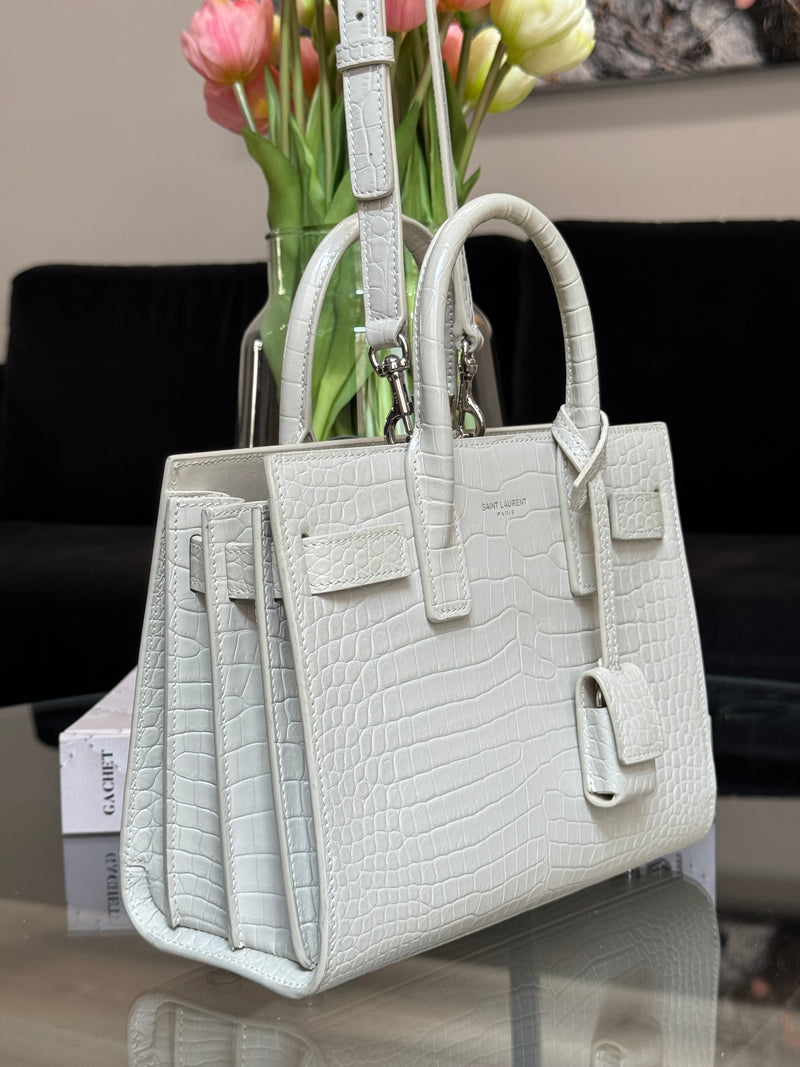 Yves Saint-Laurent 'sac du jour' bag in croco