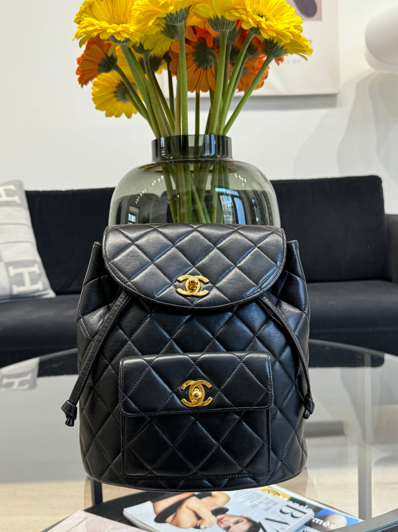 Chanel Black Vintage Backpack