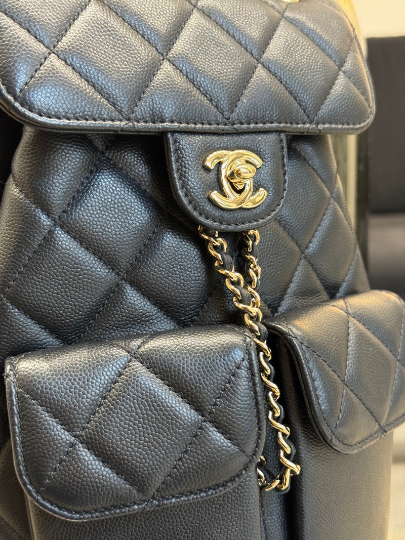 Chanel Caviar Quilted Pockets Backpack