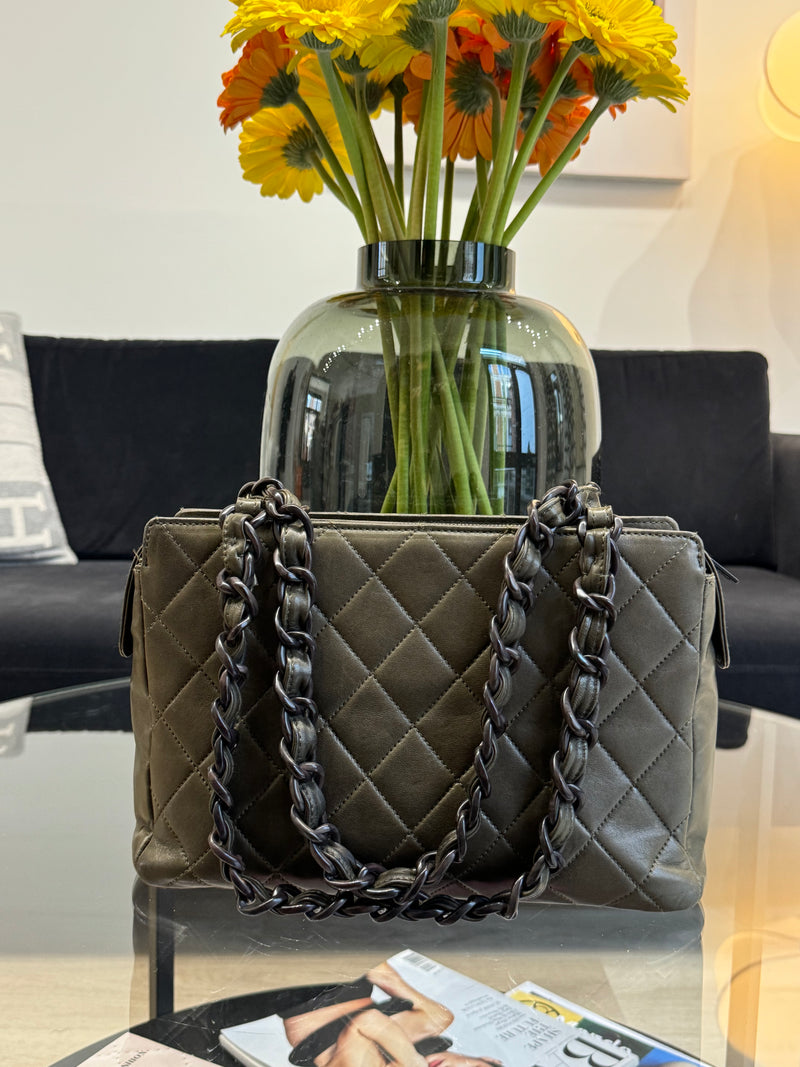 Chanel Leather Bag - Khaki - Limited Edition