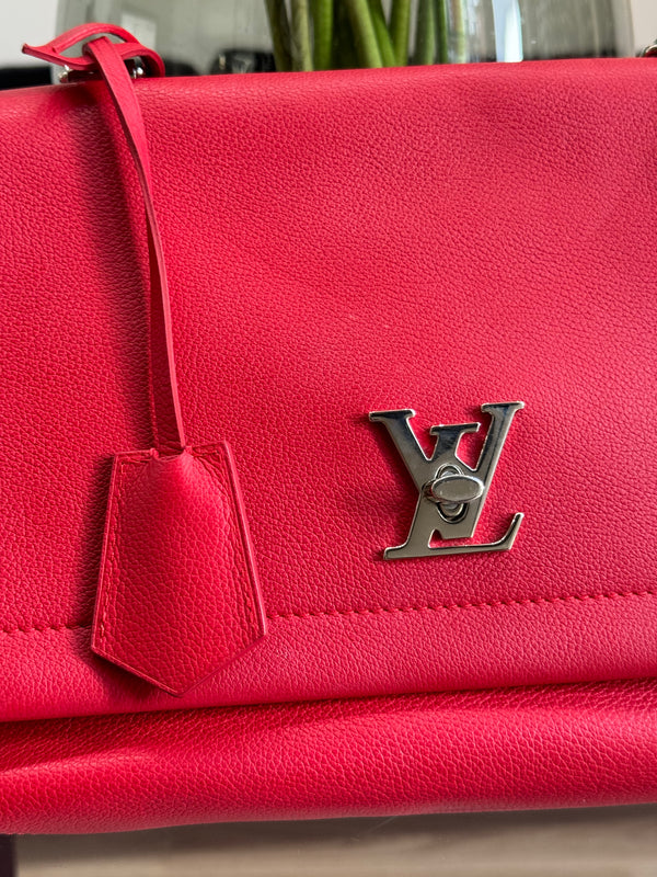 LOUIS VUITTON Lock me bag red