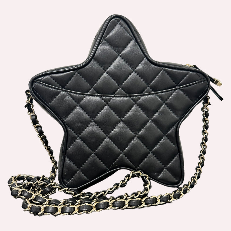 Chanel Limited Edition Star Bag - 2024, Black Lambskin Leather - Brand New, Full Set