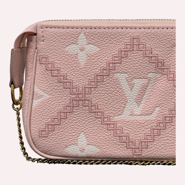 Louis Vuitton Mini Pochette - Baby Pink Empreinte Leather