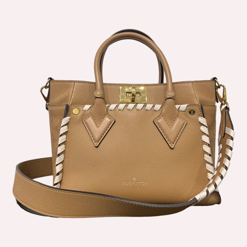 Louis Vuitton Cabas On My Side MM Bag - Nude Brown