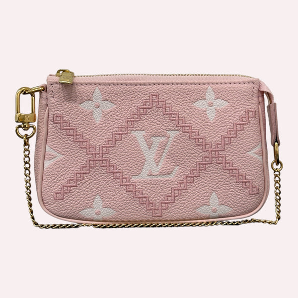 Louis Vuitton Mini Pochette - Baby Pink Empreinte Leather