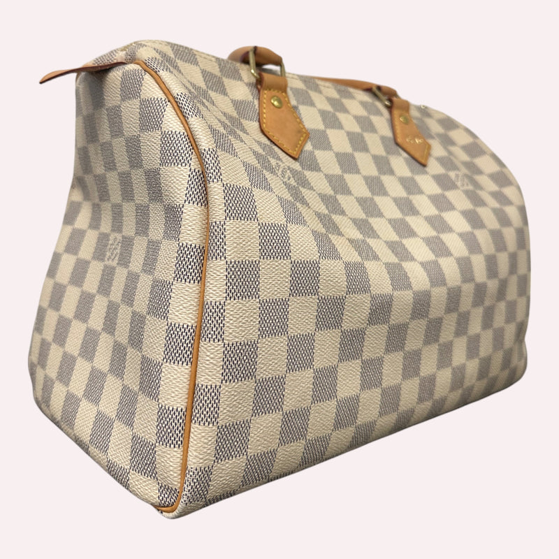 Louis Vuitton Speedy 30 Azur Canvas