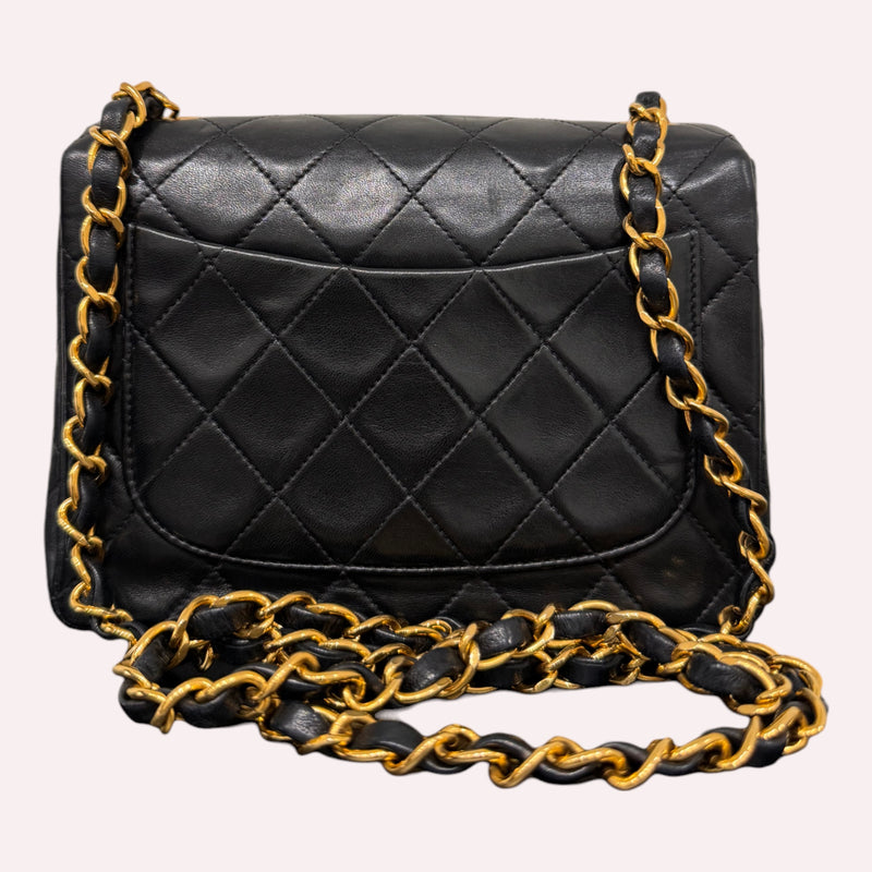 Chanel Mini Square Vintage Bag - 24K Gold Hardware (1999)