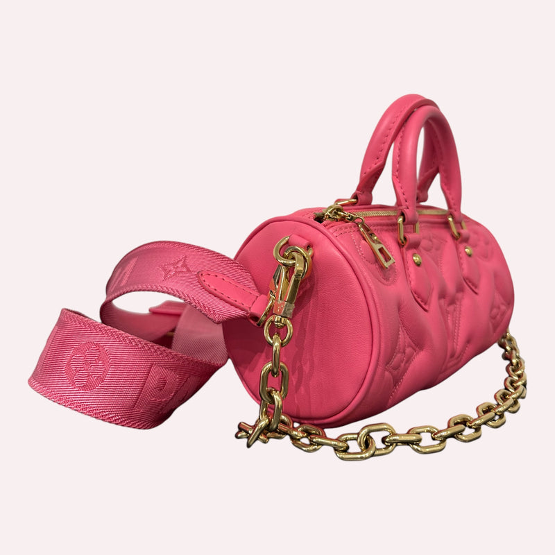 Louis Vuitton Papillon BB Leather Handbag in Pink