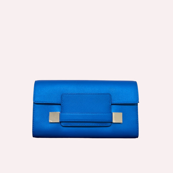 Delvaux Madame Wallet in Electric Blue