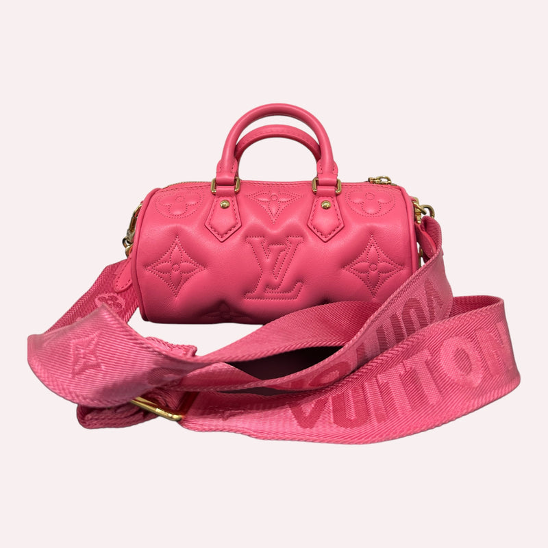 Louis Vuitton Papillon BB Leather Handbag in Pink