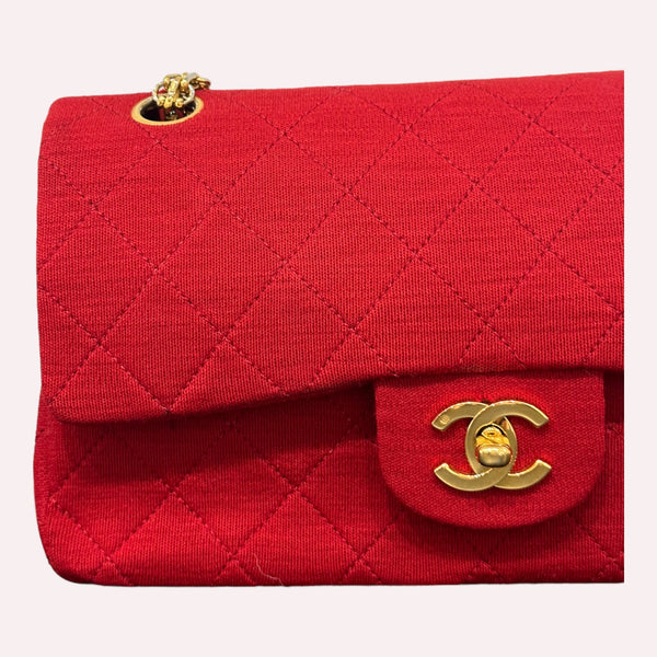 Chanel Timeless Classic Small in Red with 24K Gold Hardware