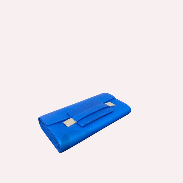 Delvaux Madame Wallet in Electric Blue