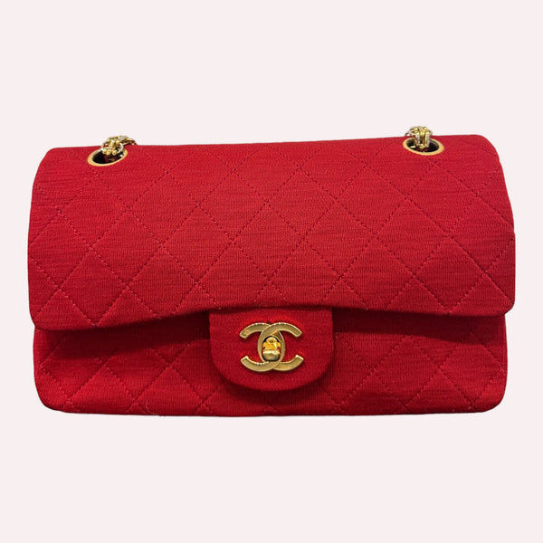 Chanel Timeless Classic Small in Red with 24K Gold Hardware