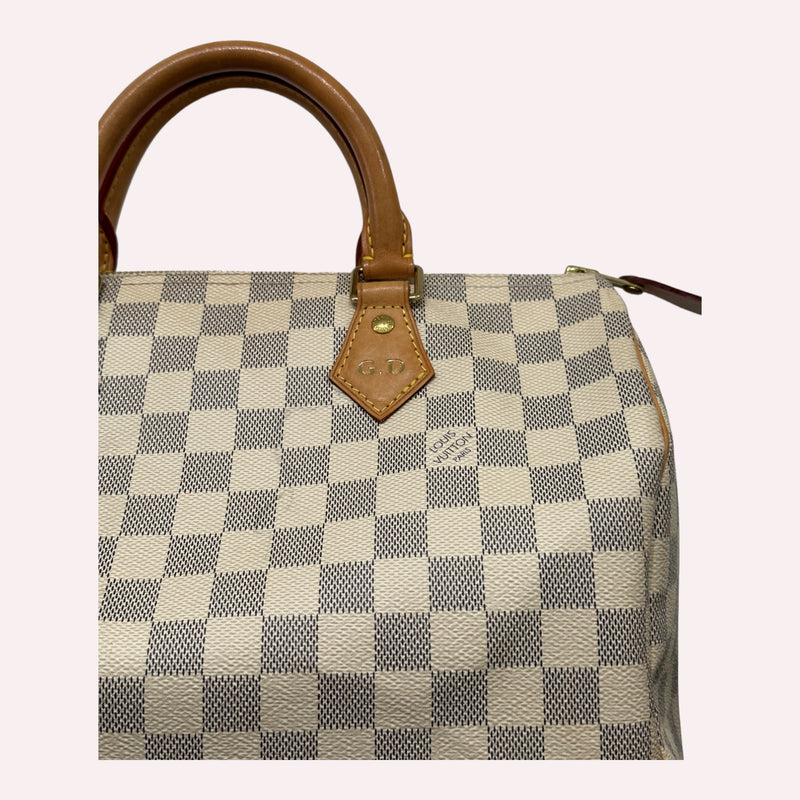 Louis Vuitton Speedy 30 Azur Canvas