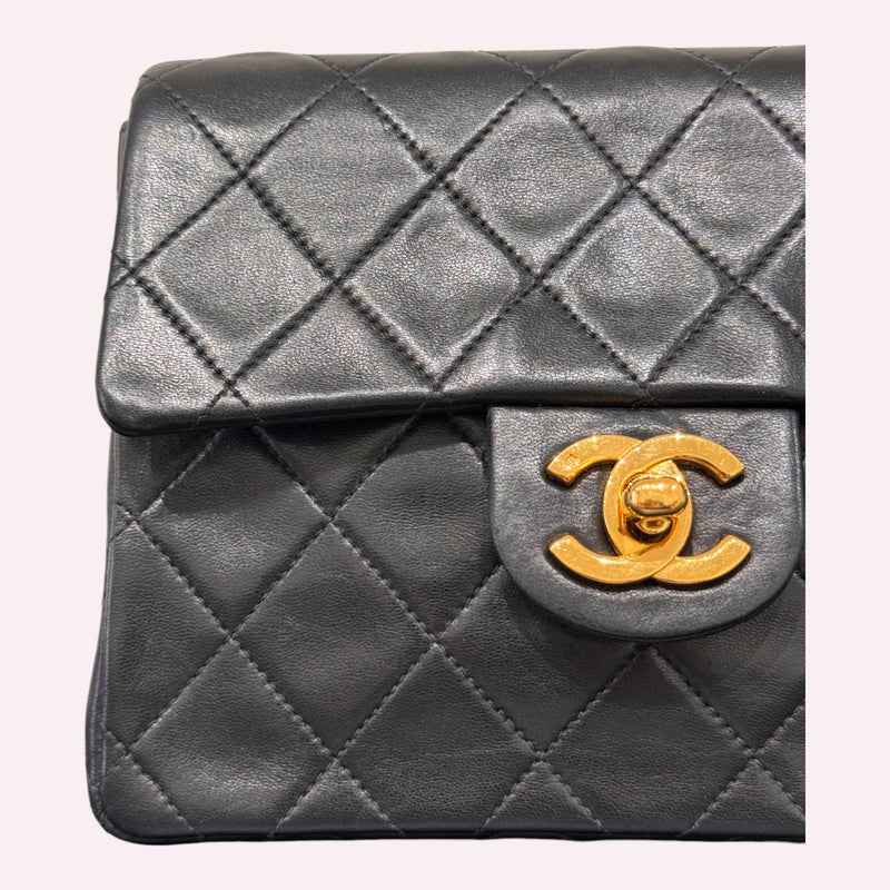 Chanel Mini Square Vintage Bag - 24K Gold Hardware (1999)