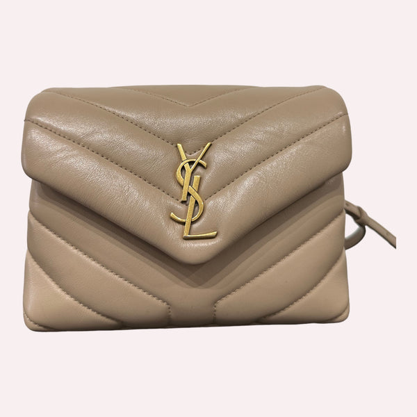 Yves Saint Laurent Toy Loulou Bag - Nude, Golden Hardware, Good Condition